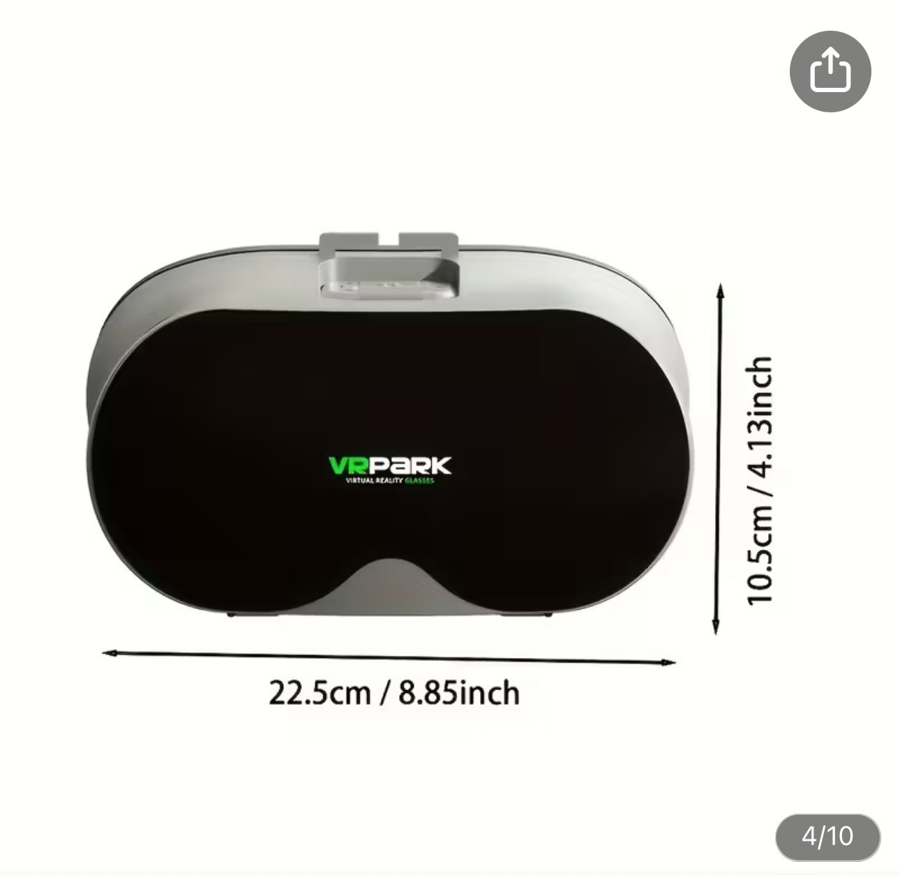 Adjustable VR 3D Virtual Reality Headset with Comfort Padding, ABS Material, Smartphone Support - Ideal for Immersive Video and Gaming Experiences - Image 3